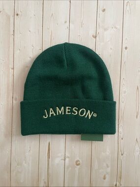 Jameson Green Embroidered Cuffed Beanie